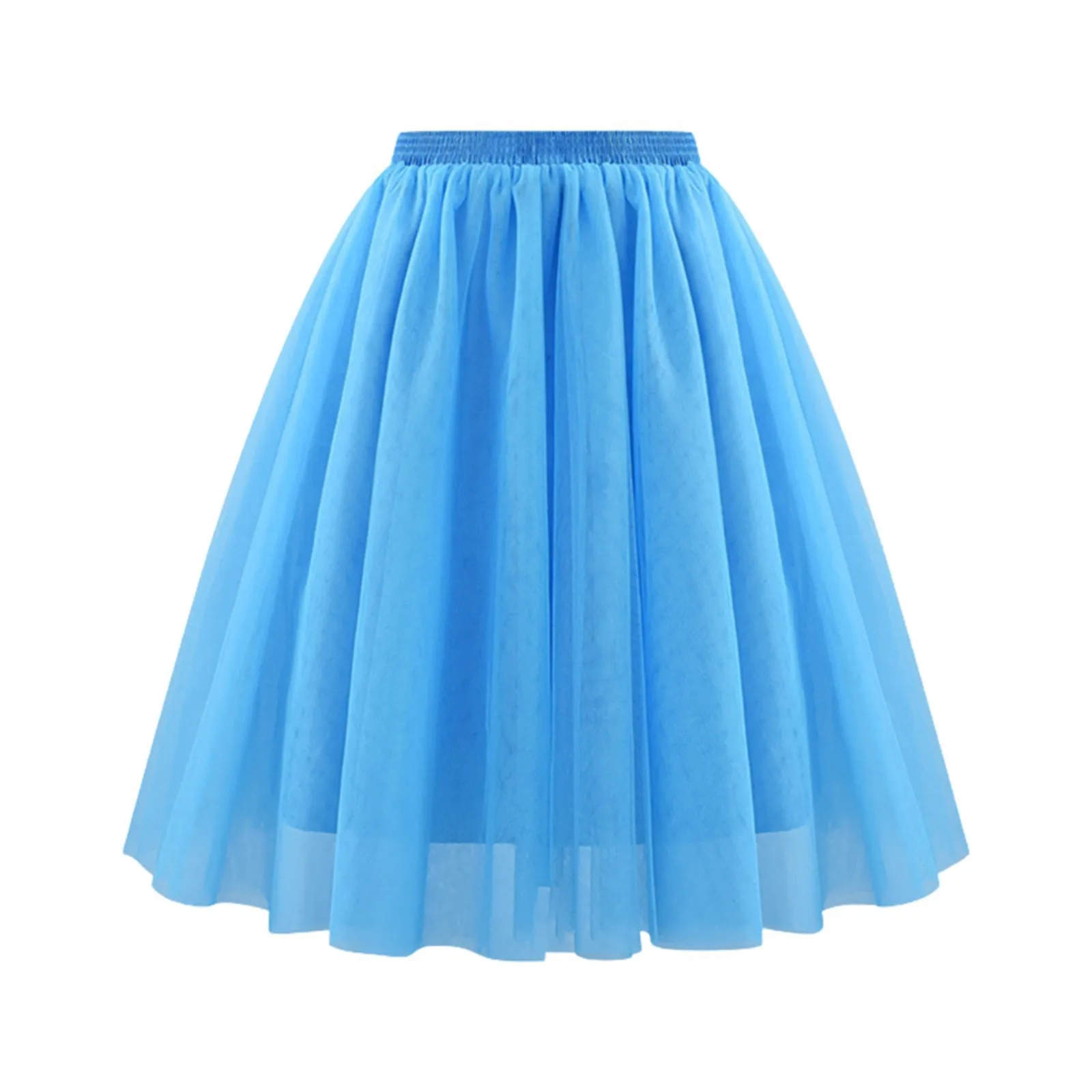 Women Summer Vintage Tulle Skirt Adult Fancy Ballet Dancewear Carnival Party Costume Ball Gown Mini Skirt