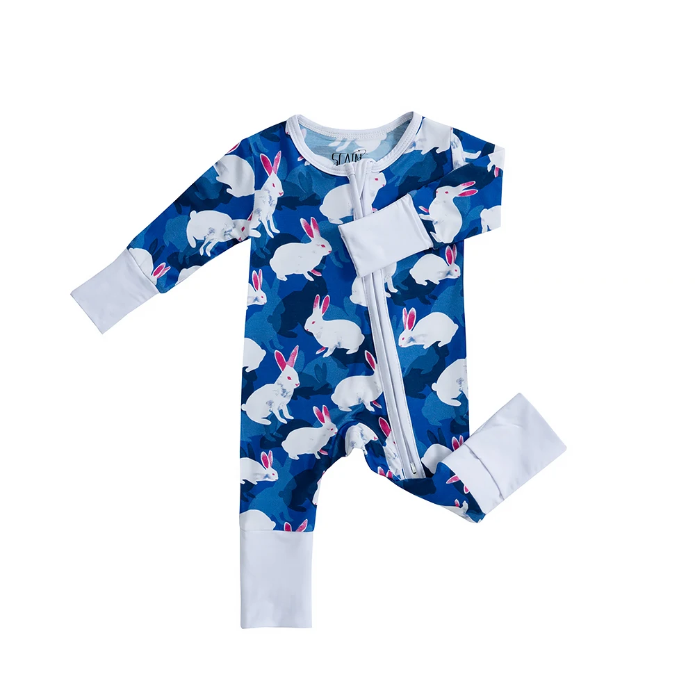 Ultra-Soft Bamboo Fibre Baby Romper | Eco-Friendly Hypoallergenic Unisex Sleepwear/Playwear | 0-24 Months view 4