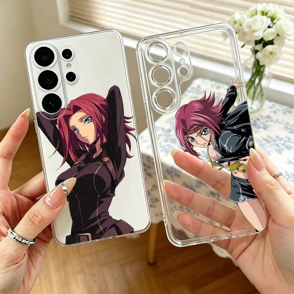 Code Geass Kallen Stadtfeld   Phone Case For Samsung S25,S24,S21,S22,S23,S30,Ultra,S20,Plus,Fe,Note,10,9,5G Transparent Cover