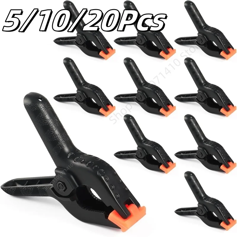 5/10/20Pcs 2″ Multipurpose Plastic Woodworking Clamps Photography Studio Background Stand Holder Clips Photo Studio Accessories