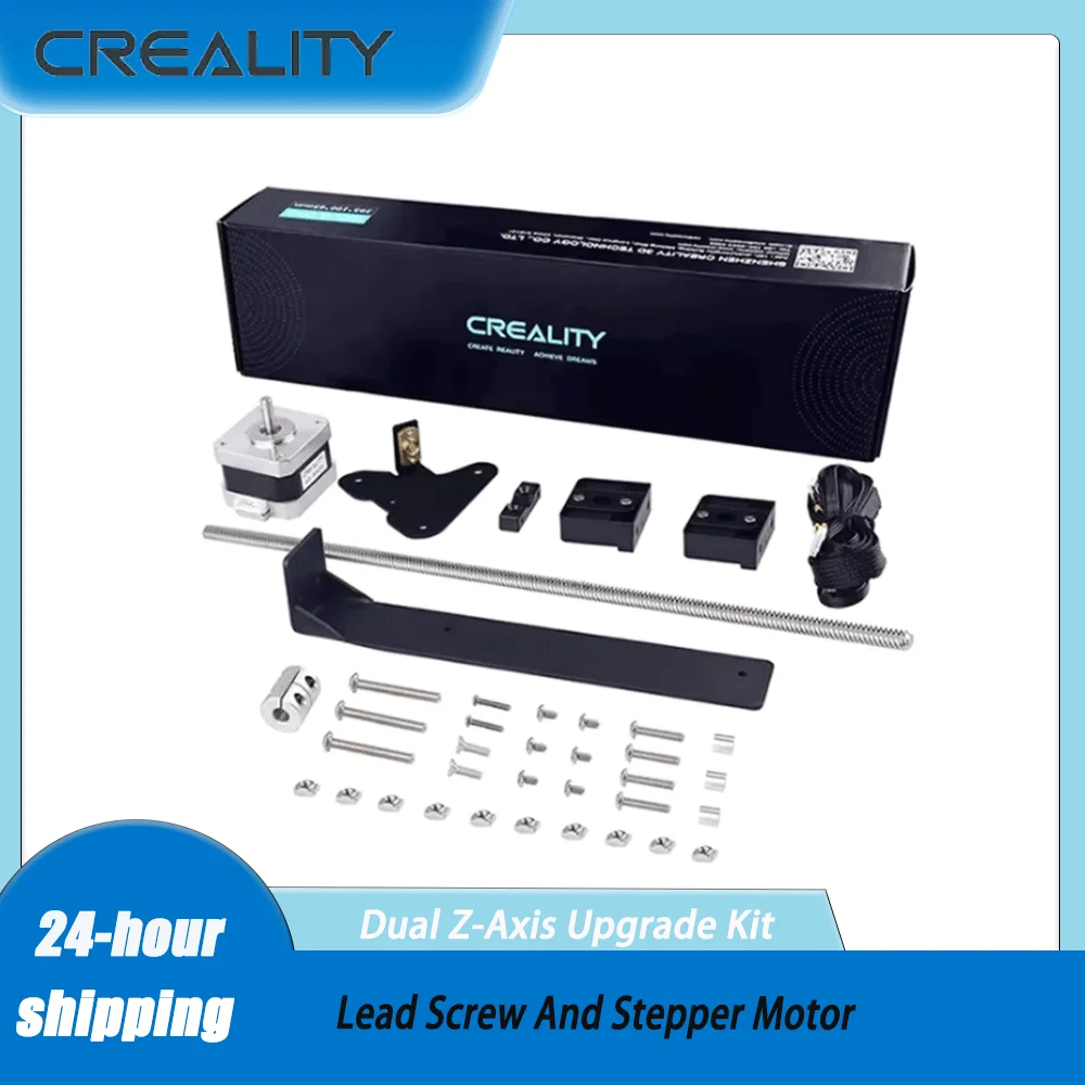 Creality 3D Printer Dual Z-Axis Upgrade Kit with Lead Screw And Stepper Motor for Ender 3 /3 Pro Ender 3 V2 - Screw Rod Included
