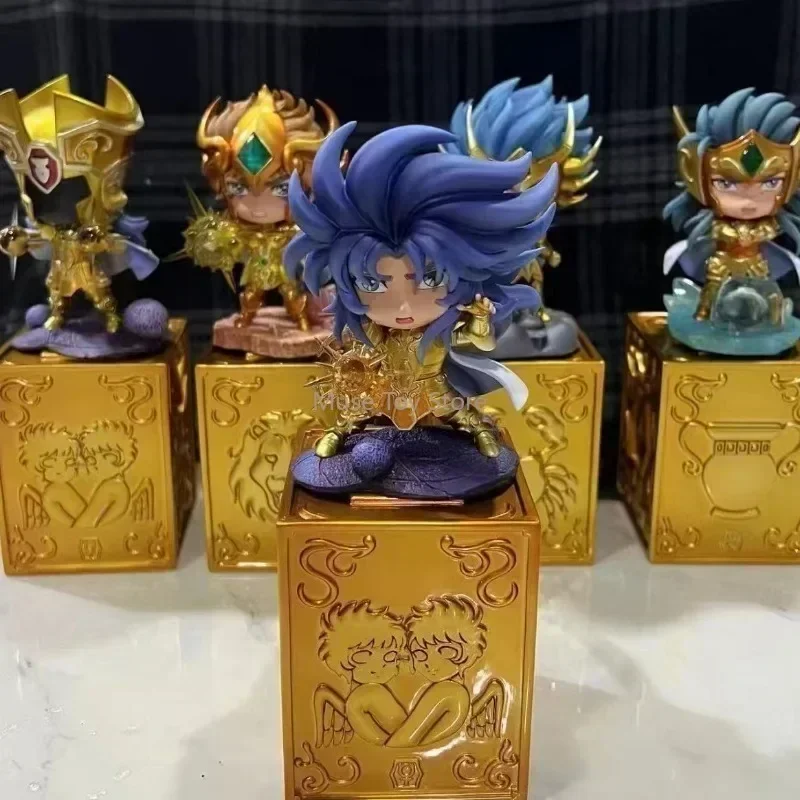 FOC GK Mini Saint Seiya mythe boîte en tissu chevaliers du zodiaque 12 Constellation boîte cadeau figurine modèle jouet résine Q Statue