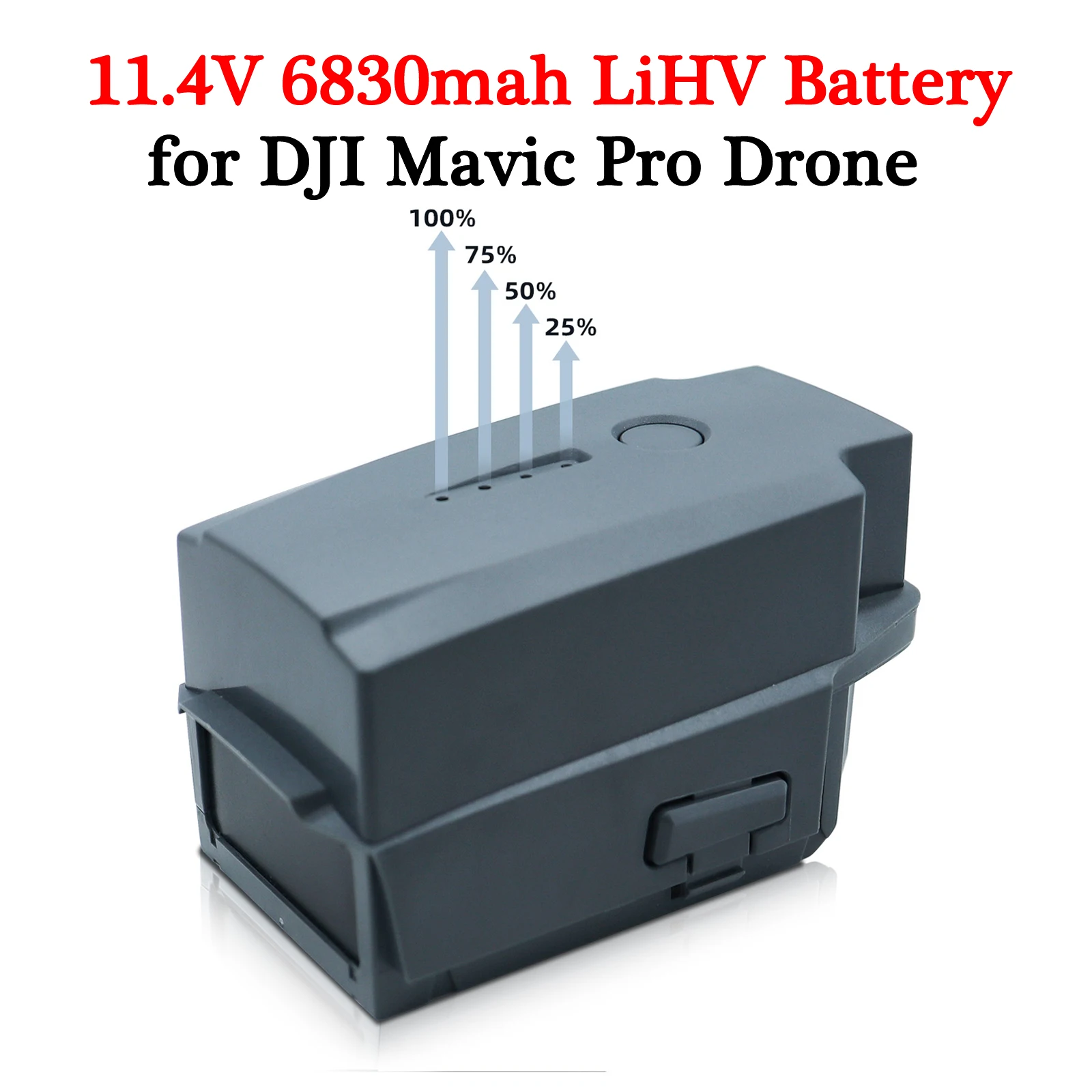 

For Mavic Pro Drone Battery 11.4V 6830mAh High Capacity Intelligent Flight Battery Fly more 10 minutes than original battery