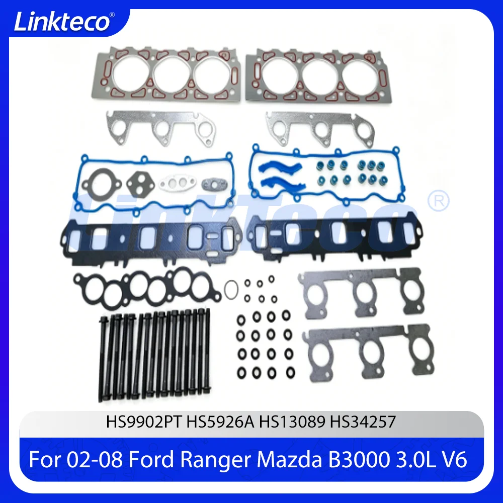 

Cylinder Head Gasket Bolts Set Fit 3.0 L 182 V6 Vulcan 99U30 ZZ-MA For 02-08 Ford AEROSTAR Ranger Mazda B3000 B-SERIE 3.0L