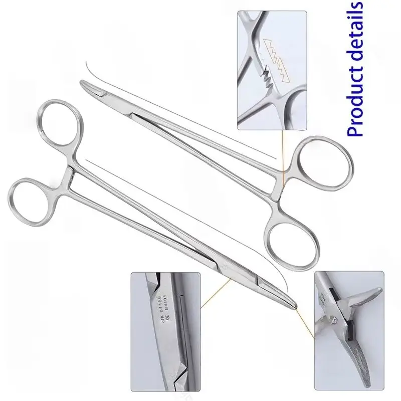 Dental Crile-Wood Needle Holder - Basic Surgical Tool With Groove for Oral & Pet Suture Procedures