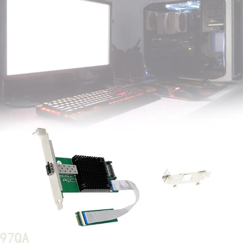 97QA M.2 Port Port Fiber NIC M.2 Fiber LAN Card تعزز أداء الشبكات PCIe