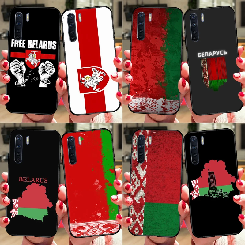 Republic Belarus National Flag Case For OPPO A52 A72 A5 A9 A53 A53S 2020 A54 A74 A94 A3S A5S A83 A91 A1K A15 Back Cover