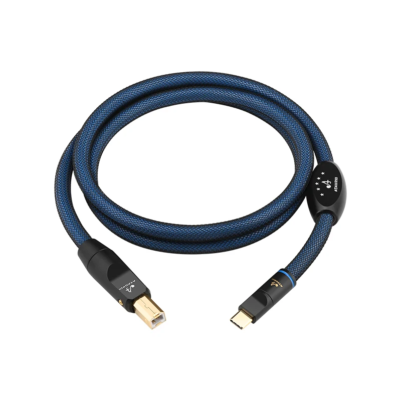 ATAUDIO HiFi Kabel Audio USB Typ C do B Hi-End OCC Posrebrzany Kabel Audio USB C-C A-C A-B do DAC i Wzmacniacza — zdjęcie produktu 7