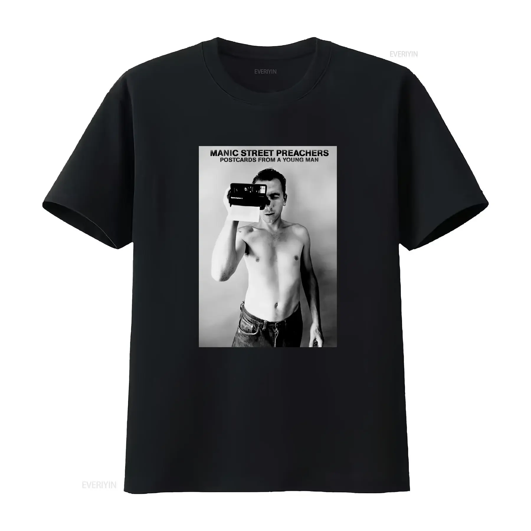 Rare 2010 Manic Street Preachers Postcards From A Young Man UK Tour Band T shirt vintage Washed Breathable Comfortable