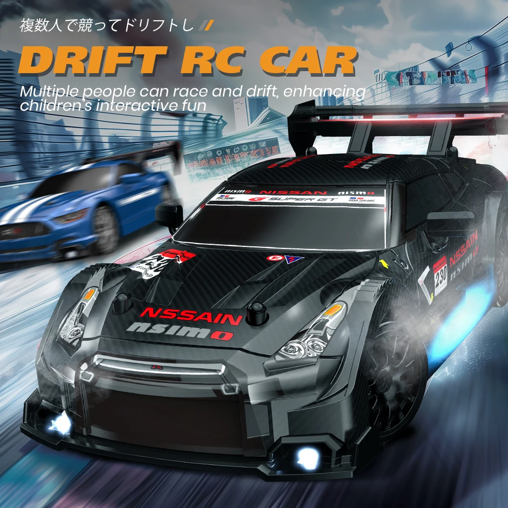 Hoge Snelheid 1:24 4WD Op afstand bestuurbare Drift Auto 2.4G Simulatie RC Racewagen Model Voor Kinderen Jongen speelgoed Gift