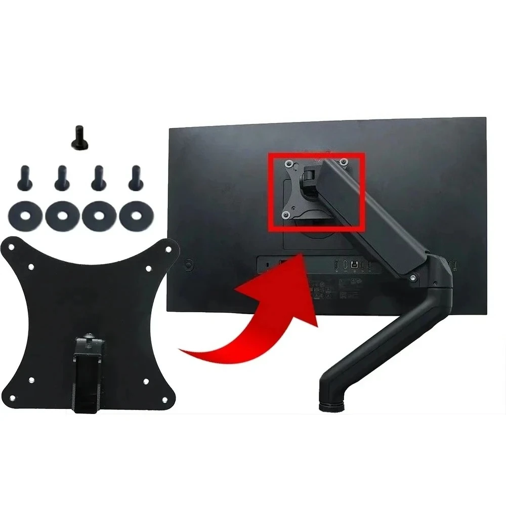 

VESA Wall Mount Adapter for HP E-Series G5 Monitors E24q E24u E24t E27 E27u E27k E32k Bracket Mounts to Stand / Arm