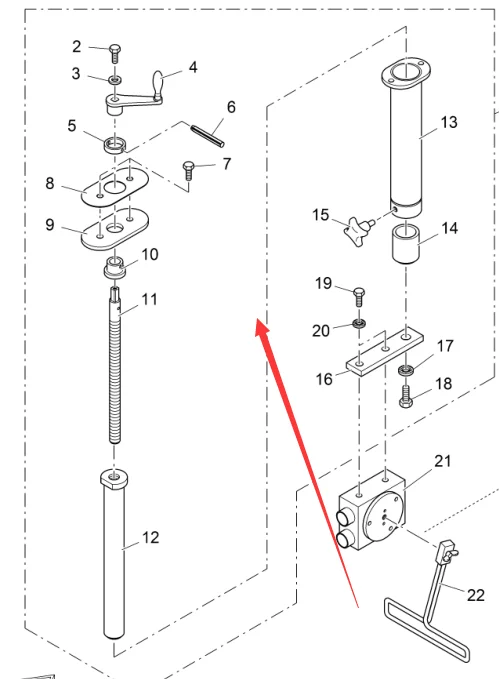 High Quality Paver Parts S1603 S1800 Leveling Rod 4620303817 S1900-2 S2100-2 Spindle 4620303817 High Quality Replacement