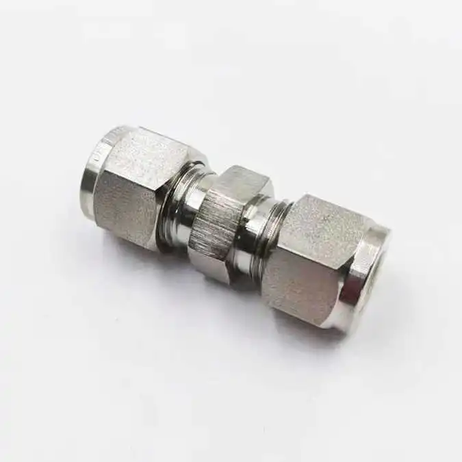 Swagelok SS-10M0-61 الفولاذ المقاوم للصدأ 316 وصلة بطاقة مزدوجة مستوردة