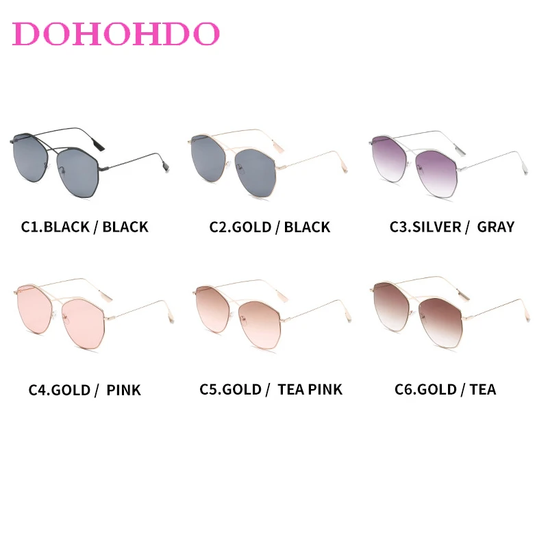 Fashion Designer Oval Metal Sunglasses For Women Men Vintage Luxury Eyeglasses Outdoor Travel Shades Eyewear UV400 Lentes De Sol
