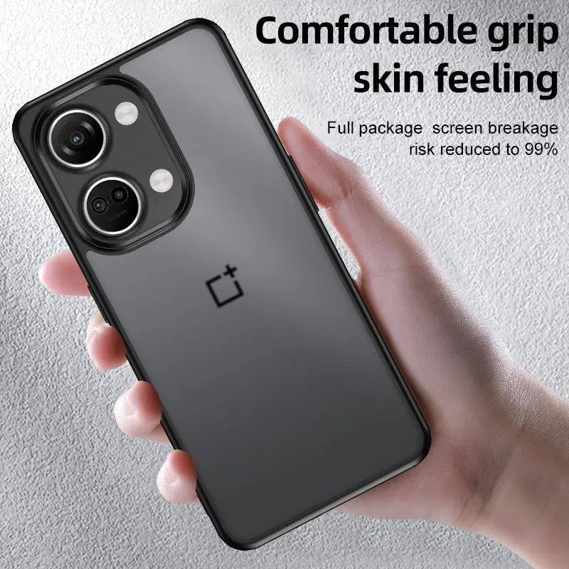 OnePlus Nord 3 5G CPH2491 Case Shockproof Matte Hard Cover Crystal Clear Case Soft Bumper for OnePlus Nord 3 Nord3 5G CPH2491