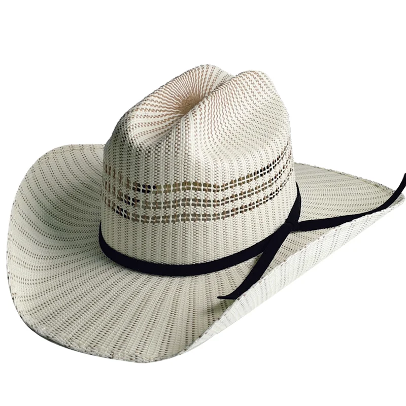 Western Cowboy Straw Hats Two Tone 2026 Hat For Men Women Vintage Curled Wide Brim Cowgirl Hats Outdoor Summer Sunshade Cap