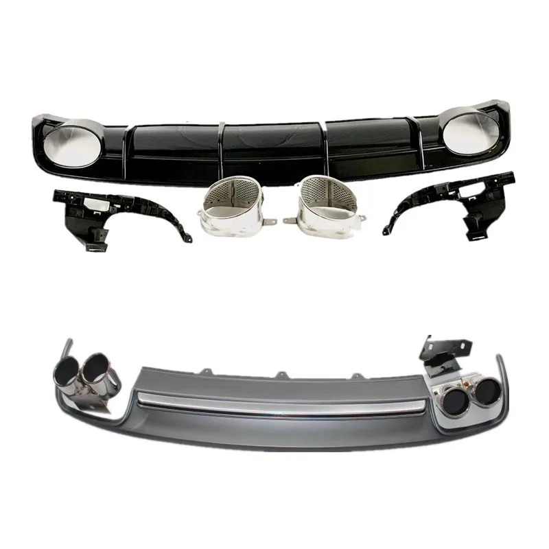 

Подходит для задней губы и задней горловины Audi A6 модифицированного RS6 хвостового горла S6 четыре выхлопных трубы заднего отображения C6/C7