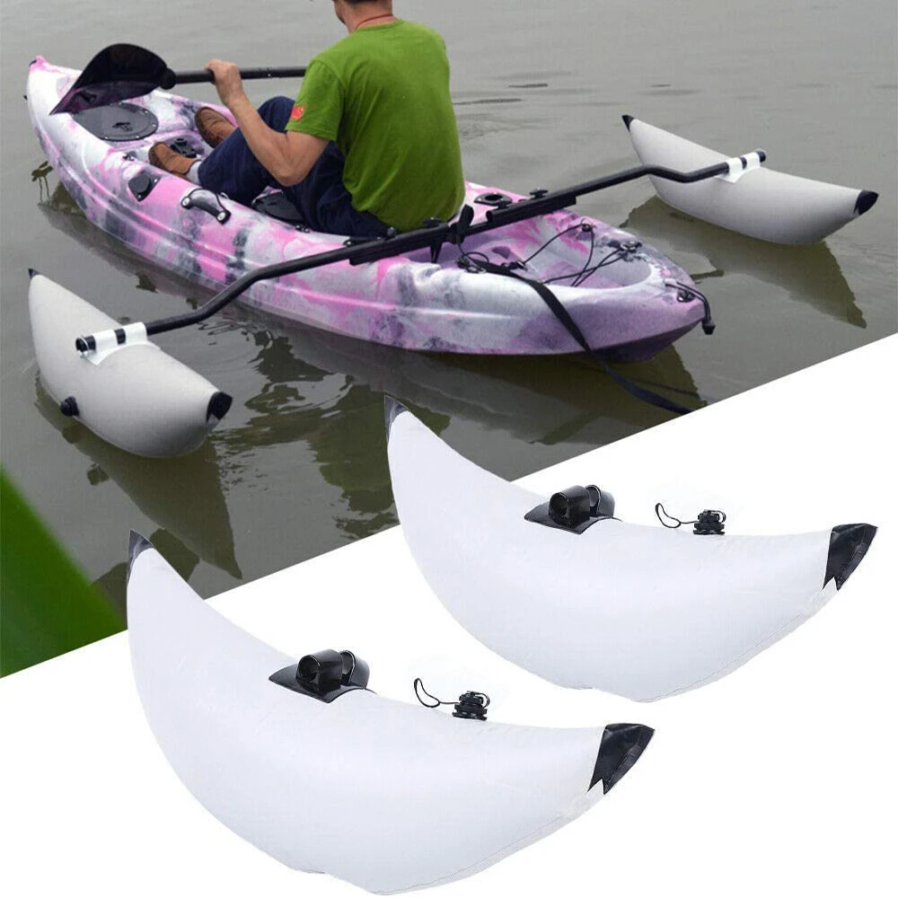 Kayak Stabilizer System 2pcs PVC Inflatable Canoe Boat Fishing Sidekick Arms Water Float