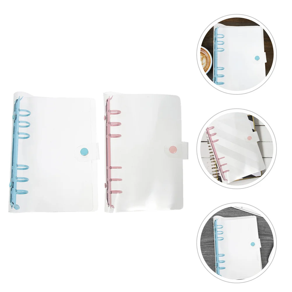 2 pezzi A6 raccoglitore trasparente raccoglitore per notebook raccoglitore multifunzione cartella organizer per file da ufficio per documenti documenti