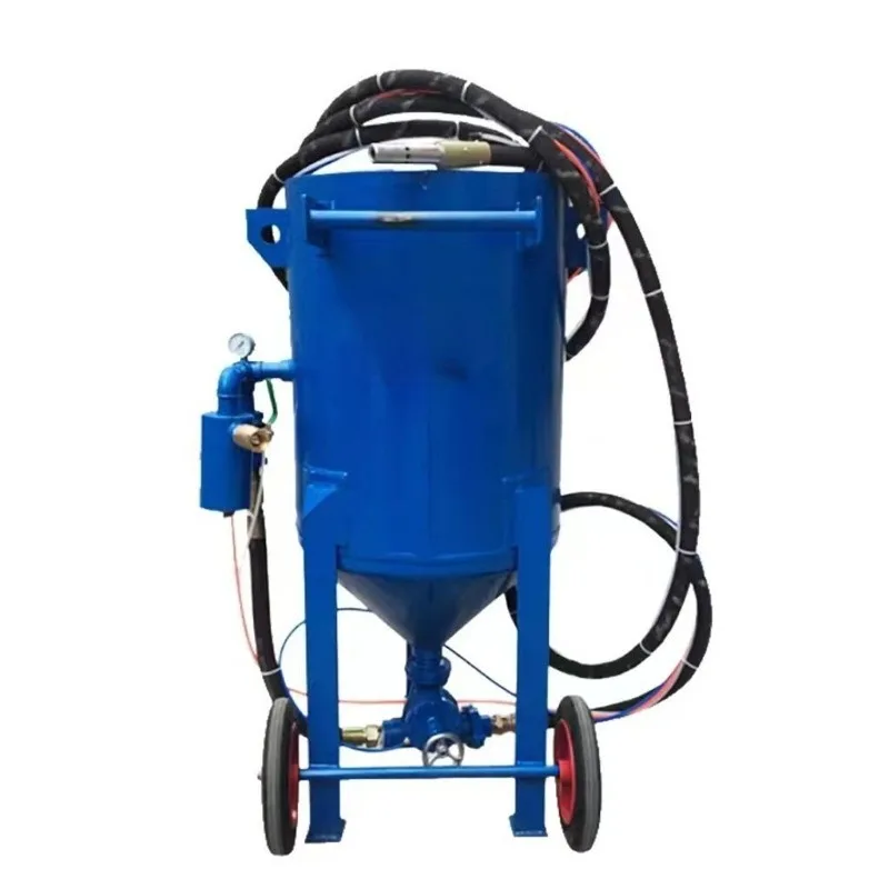 Sandblasting machine rust removal mobile small high pressure pneumatic sandblasting machine