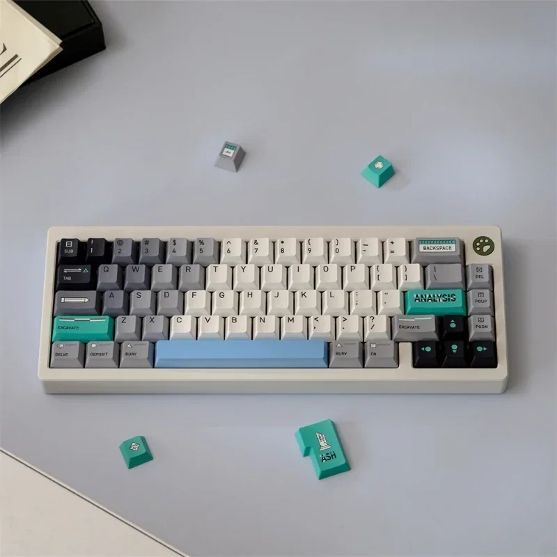 GMK Future Archaeology Keycaps 151 Keys PBT Keycap Dye Sublimation Cherry Keycap for MX Switches DIY Custom Mechanical Keyboard