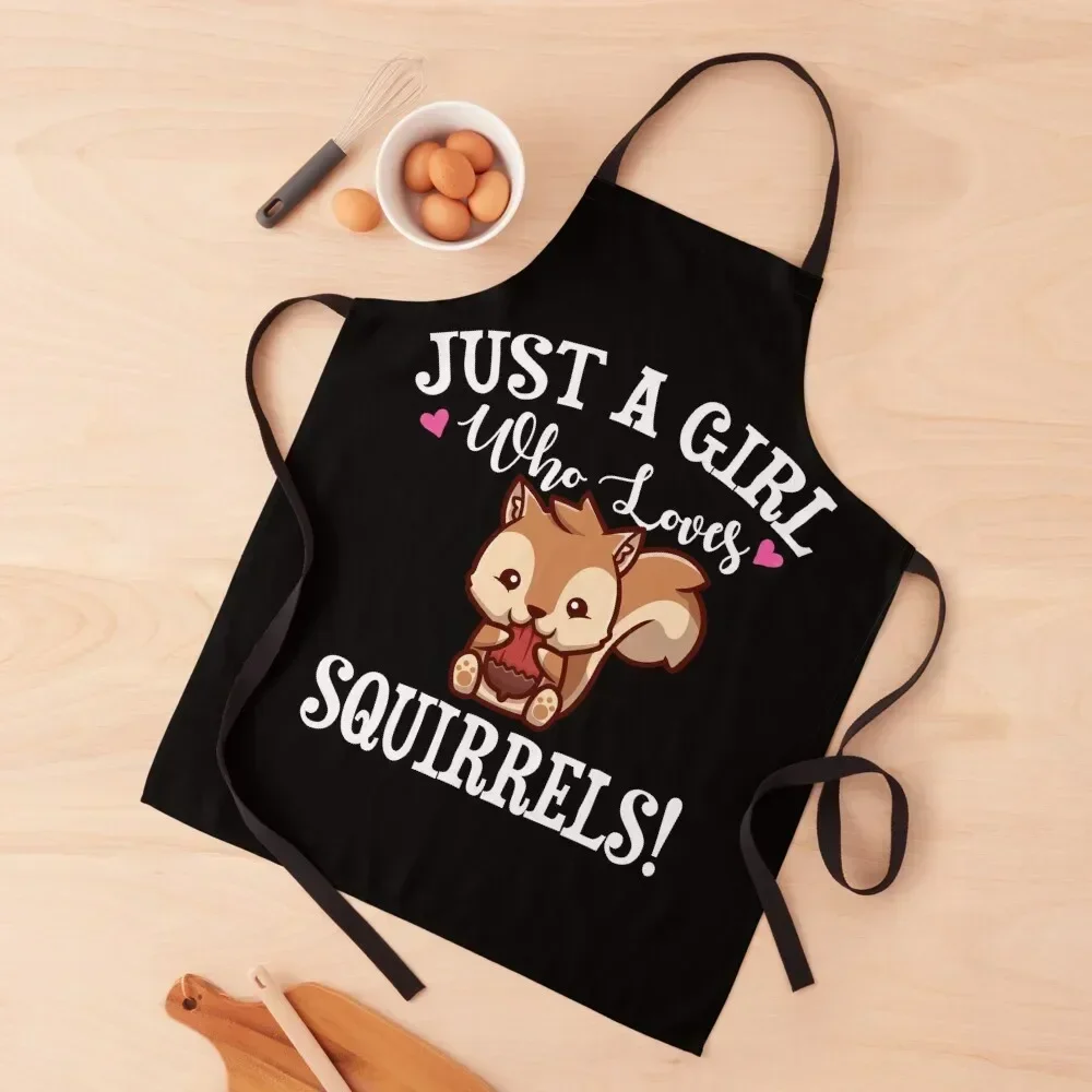 

Squirrel Apron Women's nail tech supplies christmas kitchen cloths Apron