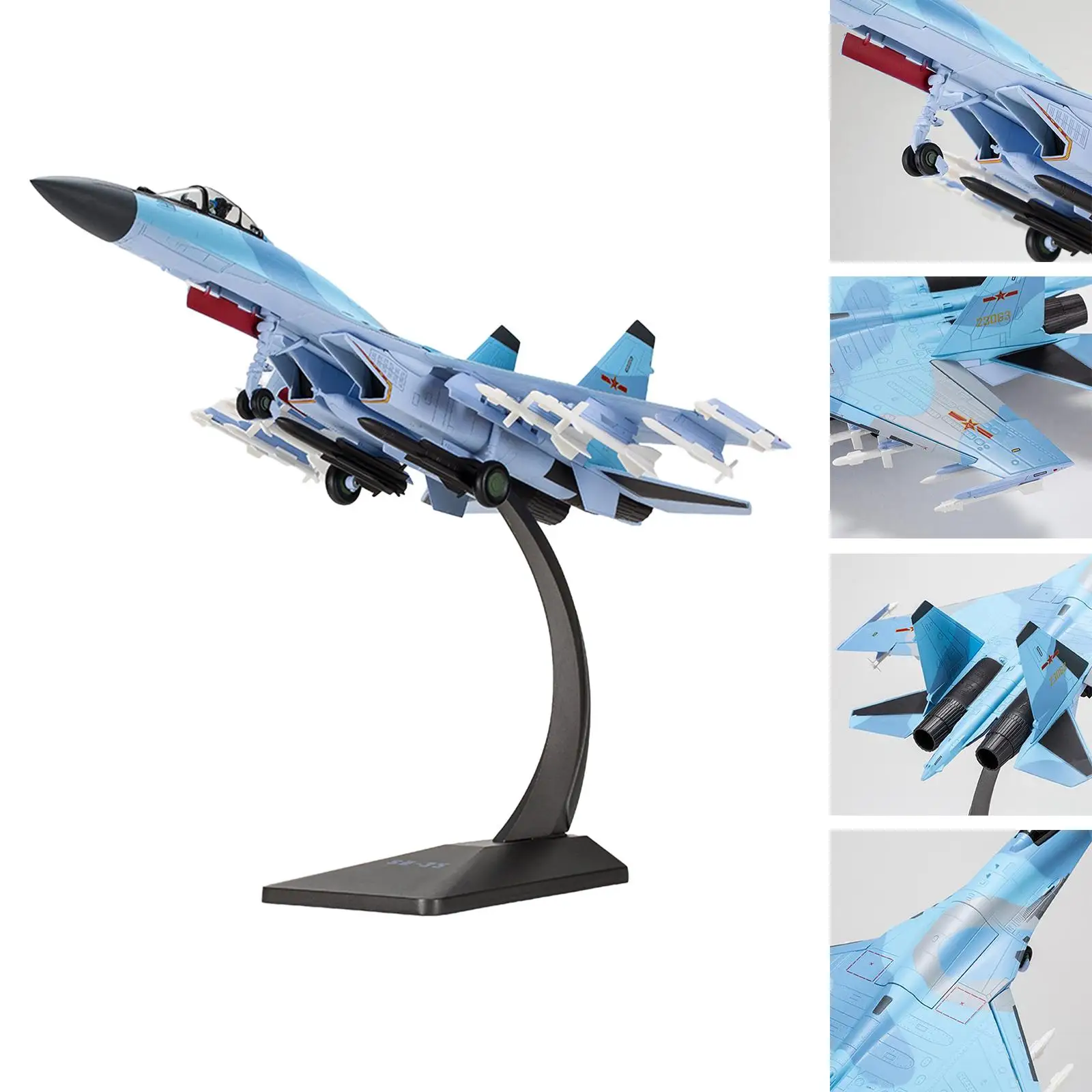

Diecast Alloy Fighter Adults Gifts 1/48 SU35 Aircraft for Cabinet Bar Home