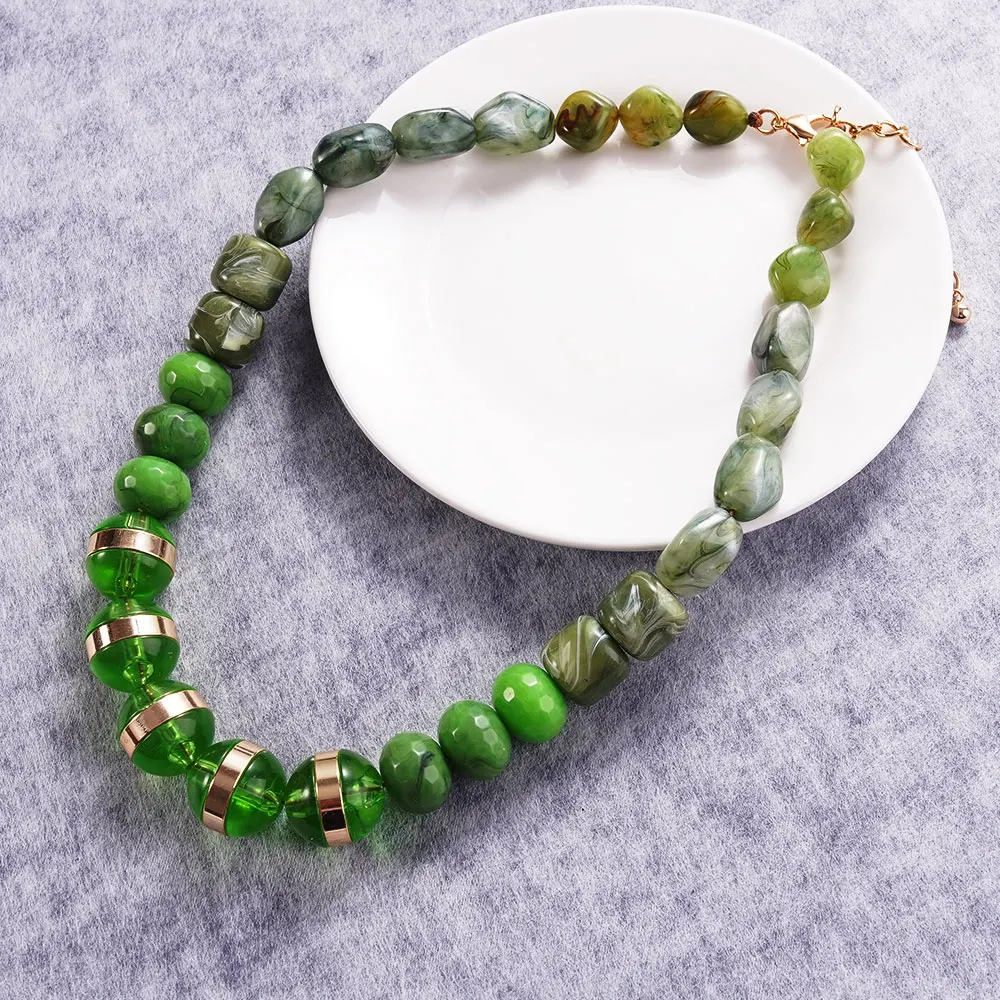 

WealthyBoo Vintage Elegant Bead Necklace For Women Collarbone Chain Jewelry Accessory New Design for Banquets