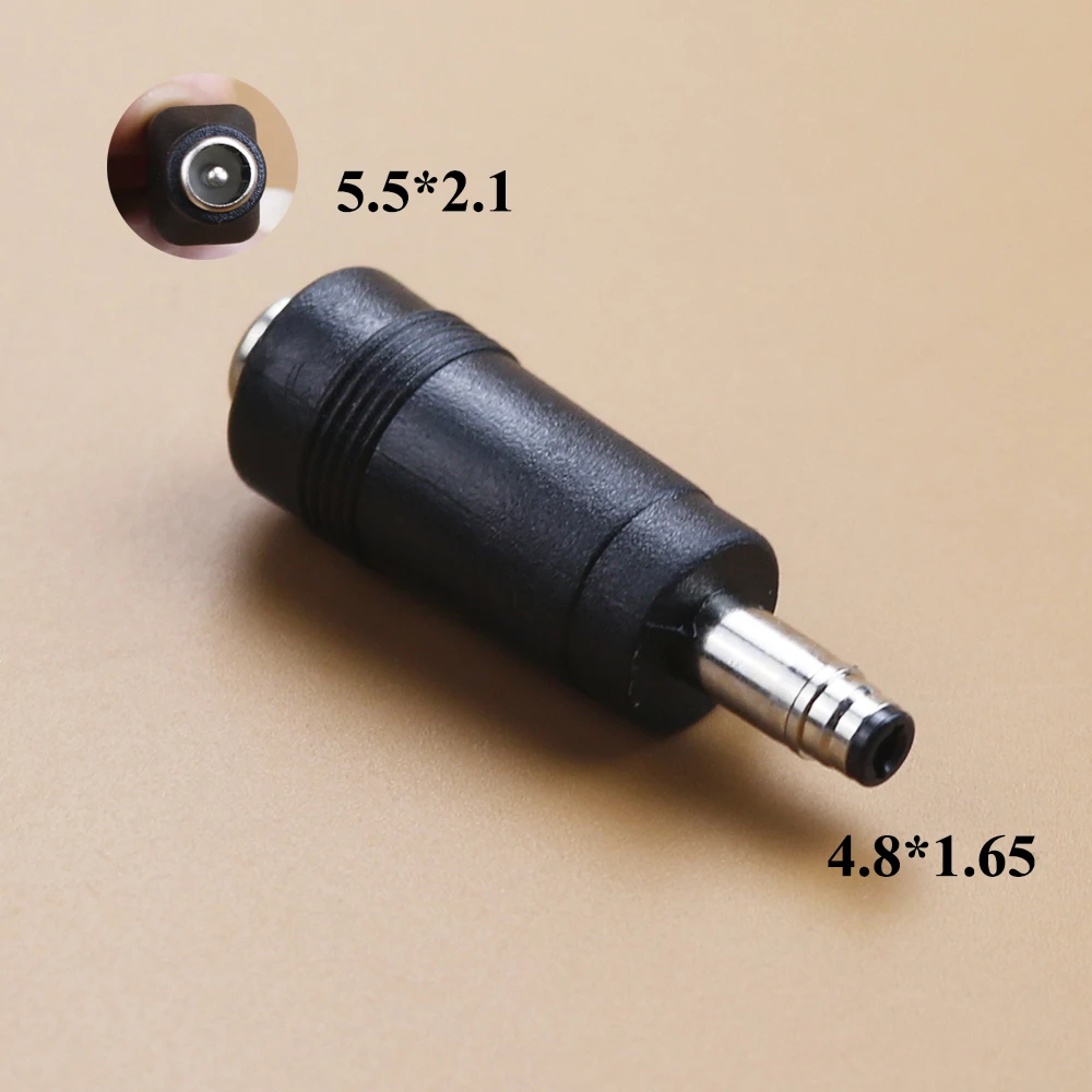 2Pcs 5.5 x 2.1 mm female to 7.9 x 5.5 mm male DC adapter for laptop power plug adapter 5.5X2.1 female to 4.5 7.9 4.0 male