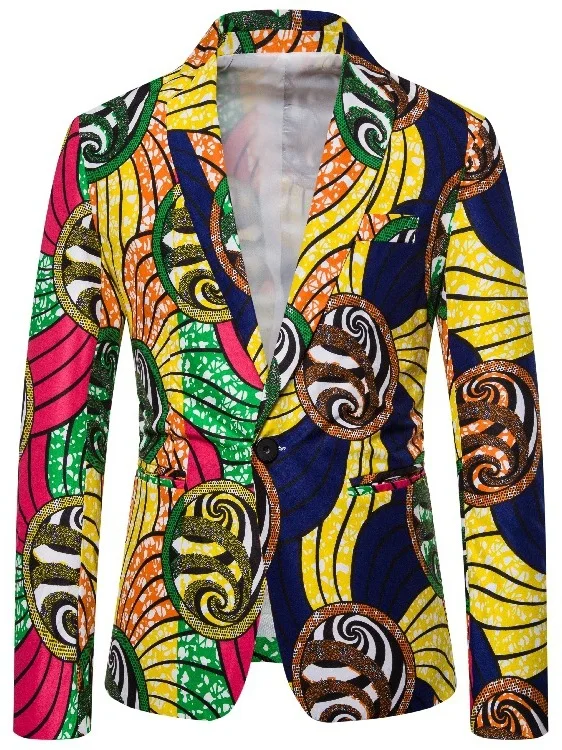 

Этнический костюм в цветочном стиле, однобортный, свободного кроя, с длинными рукавами, молодежный, весенний, модный, из полиэфирного волокна