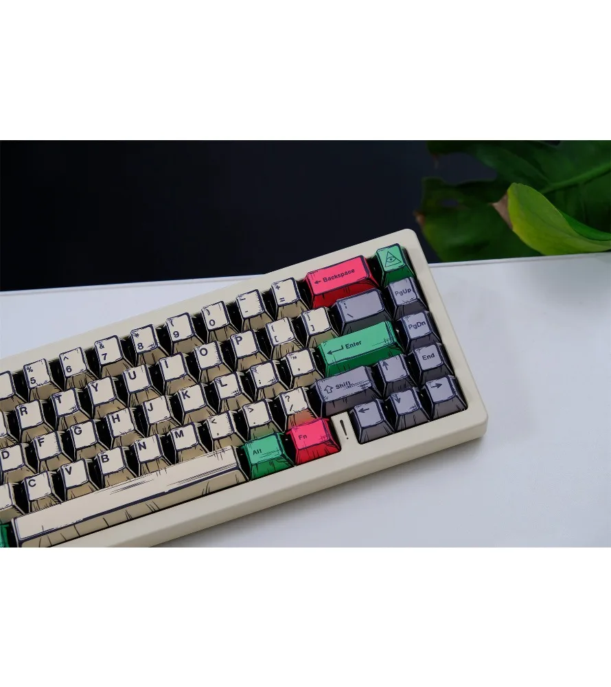 

Keycap Original highly sublimated mechanical keyboard cap wooting canvas comic deep keycaps PBT
