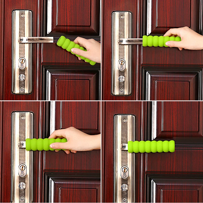 Soft Foam Door Handle Covers Thickened Spiral Doorknob Guard Protector Anti-collision Door Stopper Anti-Slip Door Handle Covers