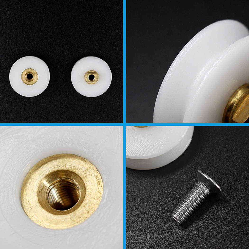 

Spares Rollers Wheels 4/8pcs Accessories Bathroom Grooved Replacement Runners Shower Door Rollers Hot Practical