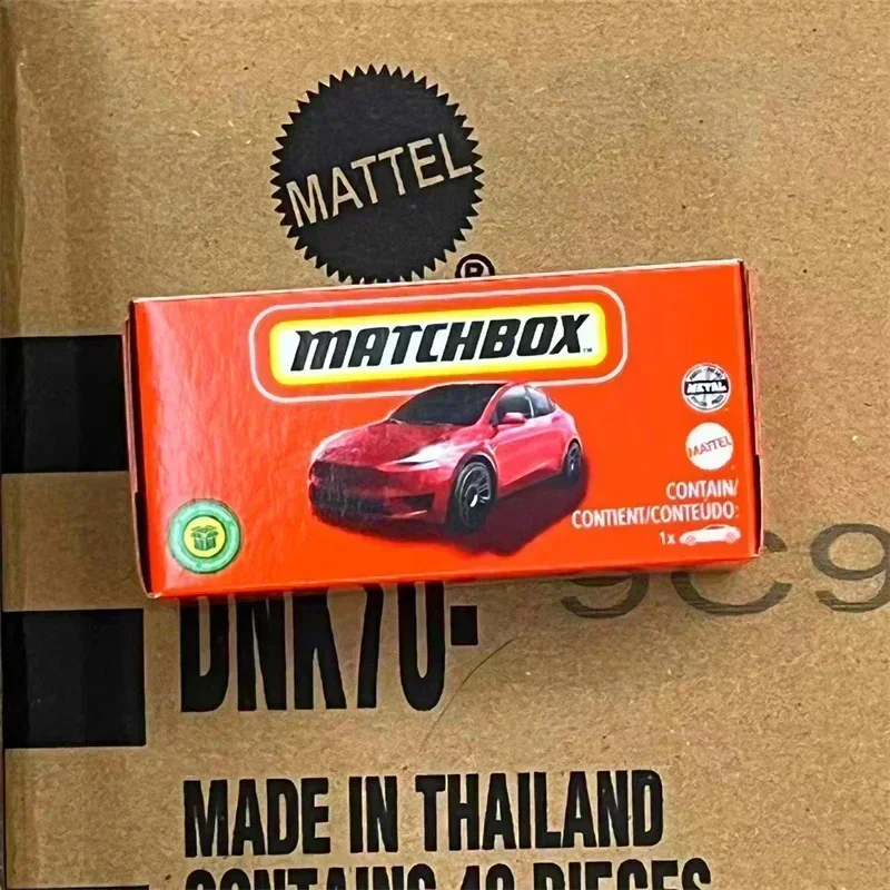 Original Matchbox Car Alloy 1:64 Diecast New Tesla Colol Box 70th Anniversary Model Engineering Vehicle Toys for Boys Collector