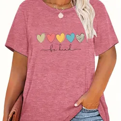 Damesfeest T-shirt Ronde hals Modieus Korte mouwen Trendy bedrukte kleding Losse top met korte mouwen Zomer Dames T-shirt