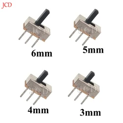 20Pcs SS12D00 Interruptor on-off mini Slide Switch 3pin 1P2T 2 Position High quality toggle switch Handle length:3MM/4MM/5MM/6MM