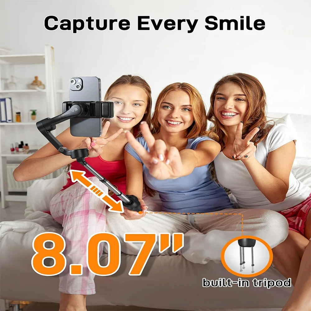 Hohem Official-website Gimbal iSteady V3 3-Axis AI Face Tracking Cell phone Stabilizer for Smartphone with 3rd gear Fill Light