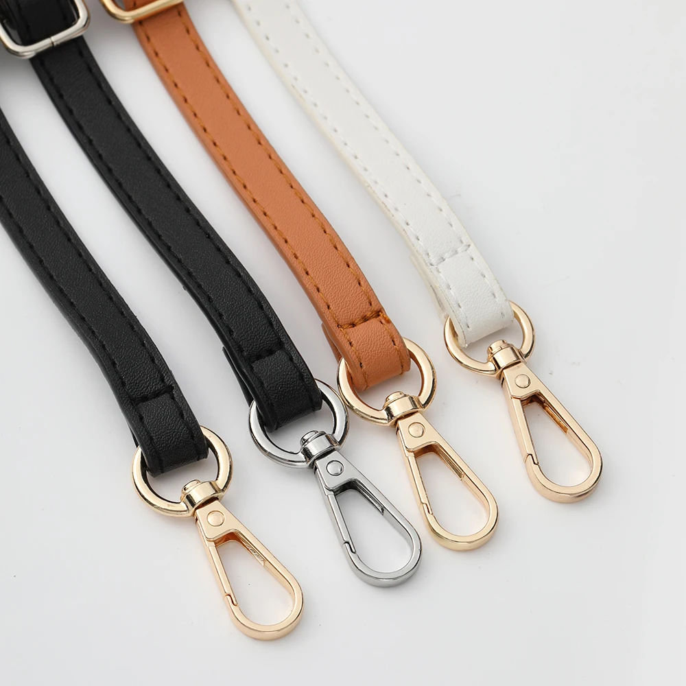 Solid Color PU Shoulder Strap 110-125cm Adjustable Replacement Bag Strap Soft Leather Accessories For Handbags Strap For Bags