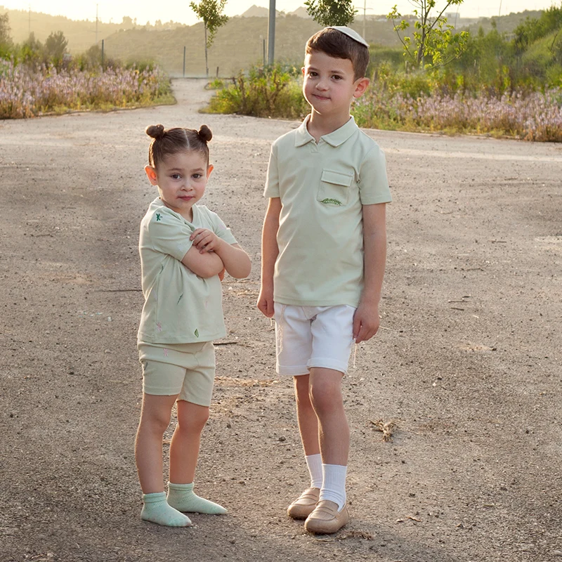 I-love-ali Conjunto infantil de camisa floral