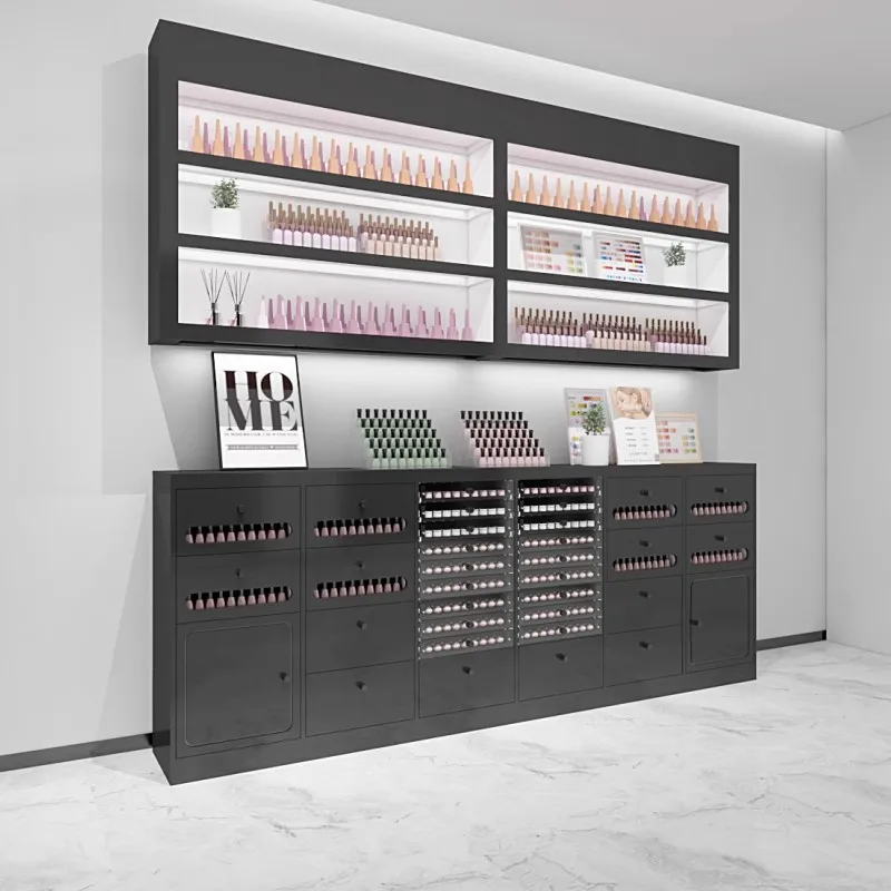 

Display Cabinet Beauty Salon Skin Care Nail Polish Shelf Storage Cabinet