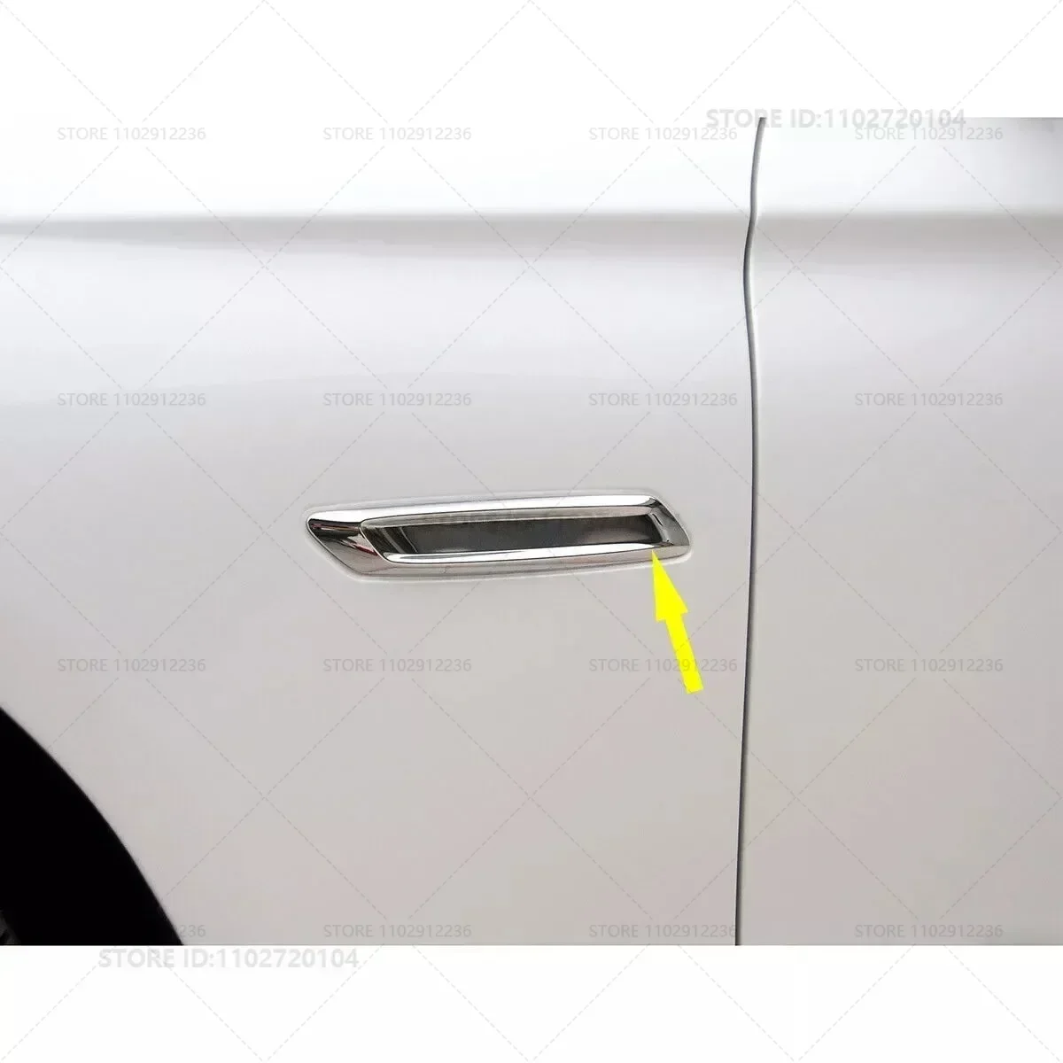 For 2014-2017 BMW 528i 528iX 535d 535dX 535i 535iX 550i 550iX, Hybrid 5 (F10) Exterior Fender Panel Trim 51137336645 51137336646