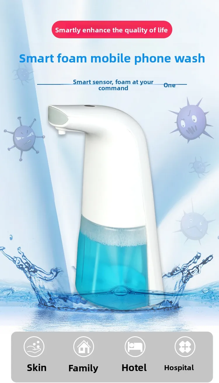 

2025 New Automatic Sensor Hand Wash, Smart Charging, Contactless Hand Sanitizer, Home Hotel Soap Liquid, Alcohol Sprayer