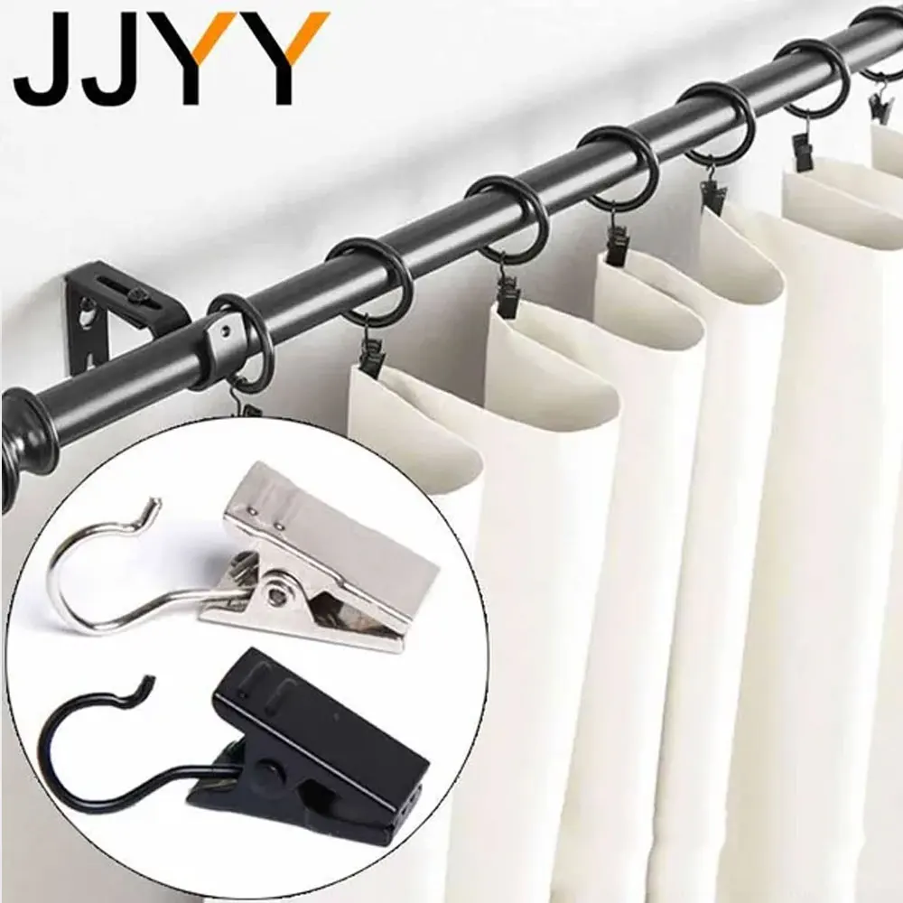 5 Pack Thickened Hanging Curtain Clips Photo Clips Bathroom Curtain Clips Bathroom Accessories Home Decoration Metal Hooks