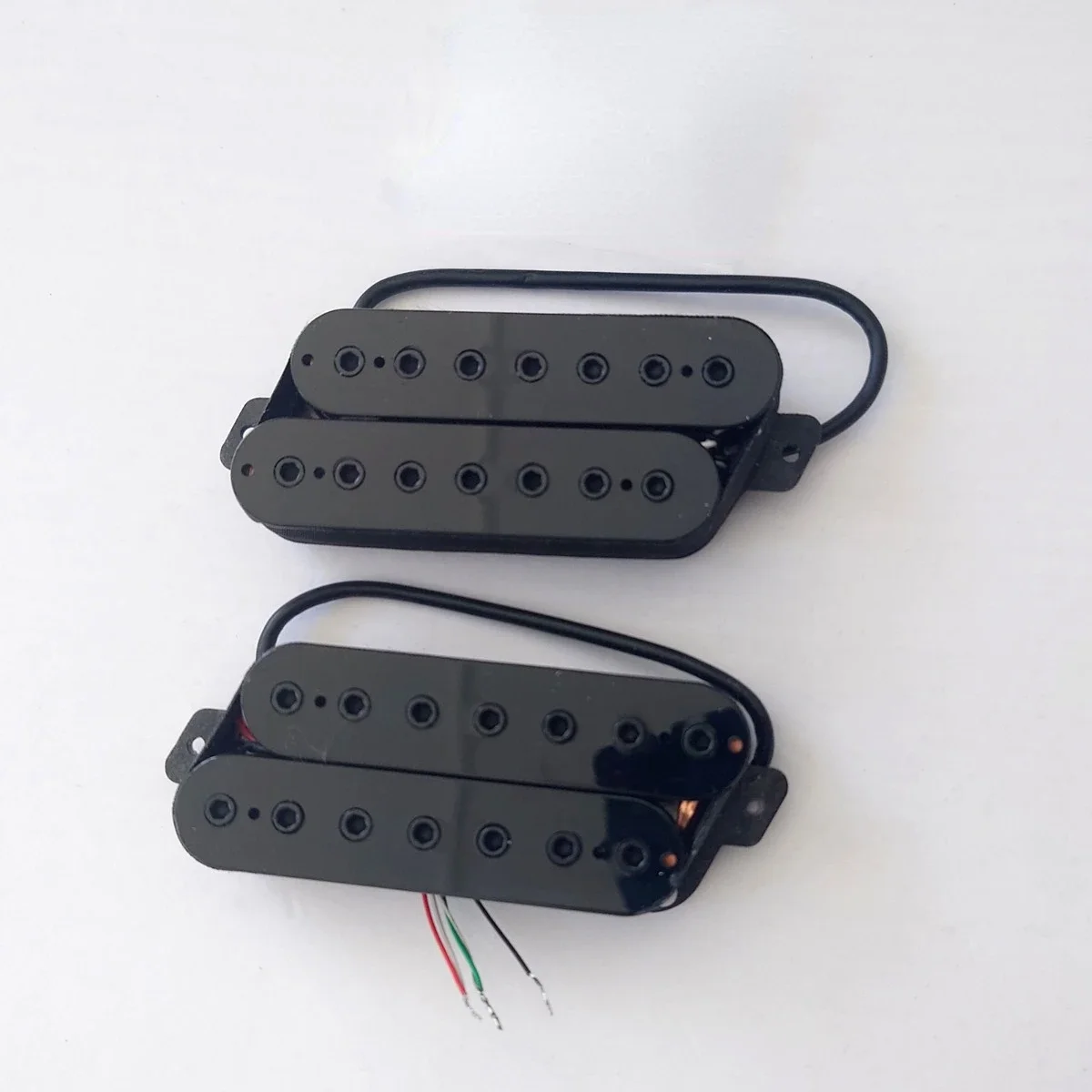 7 String Alnico V Humbucker Black Pickups For 7 String Fanned Fret Guitar Guitar Accessories