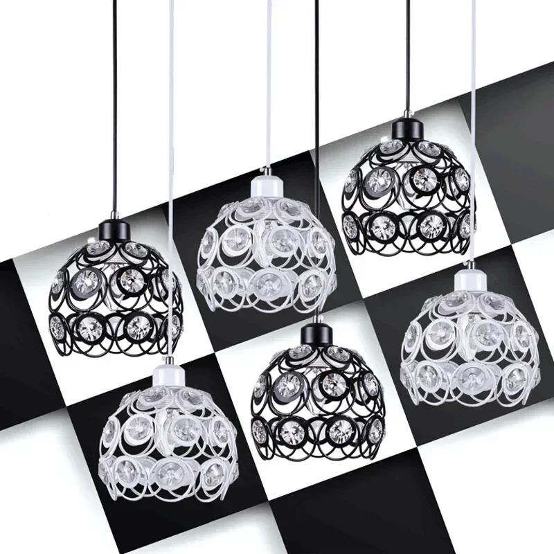 

Luminaire Hanging Lamp Modern Crystal Pendant Lights Simple Indoor LED Lamps Restaurant Light E27 Decoration Lighting