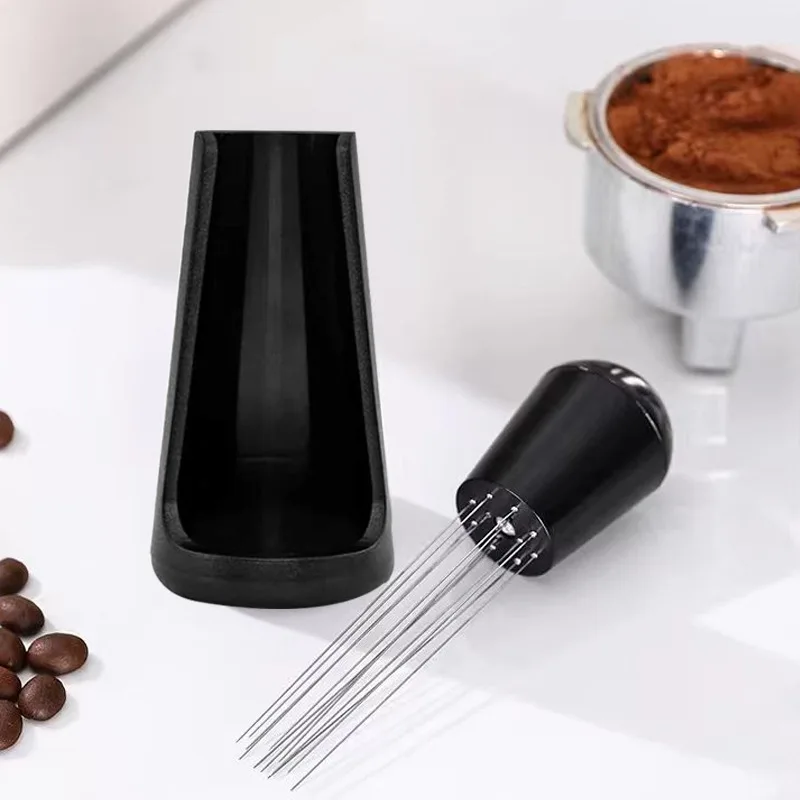 Espresso Coffee Stirrer WDT Distribution Tool Stainless Steel Needles Coffee Powder Distributor Dosing Ring Barista Accessories - view 3