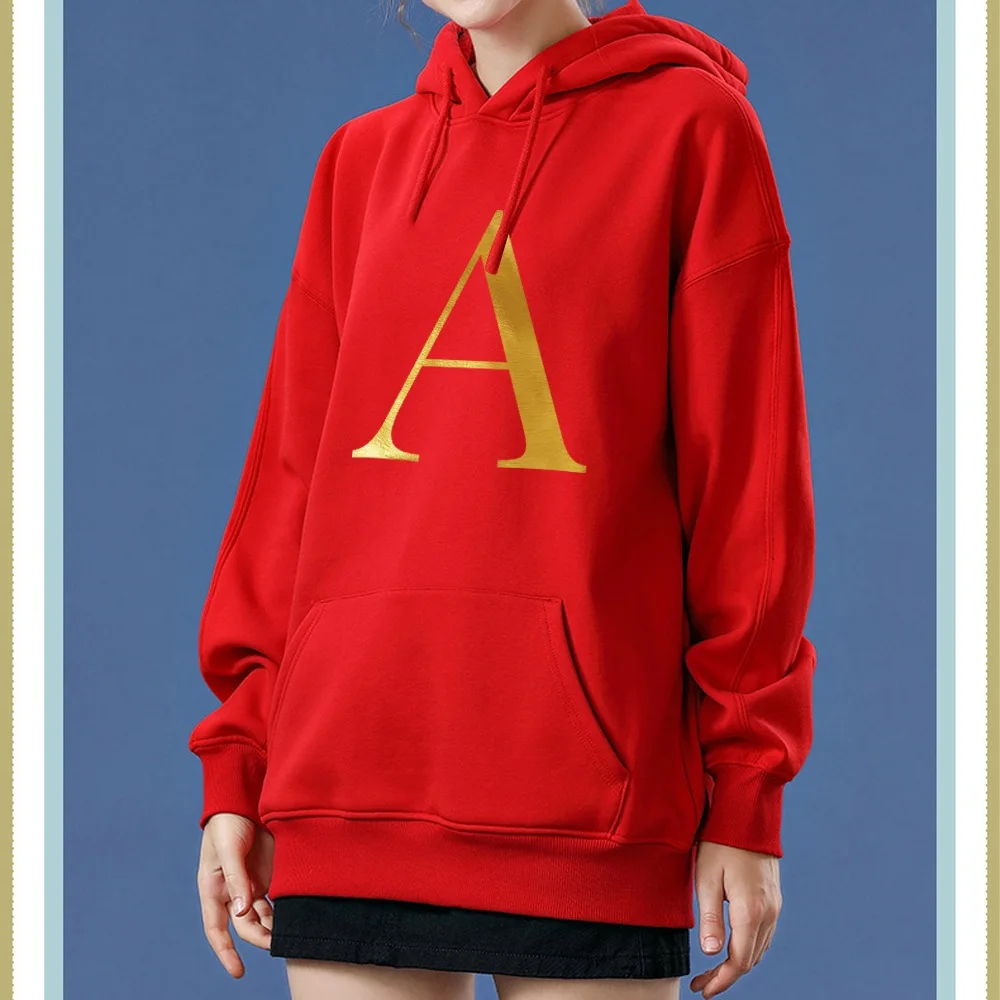 Hoodies casuais harajuku carta impresso hoodie moda primavera outono feminino hoodies feminino manga comprida roupas pulôver topo