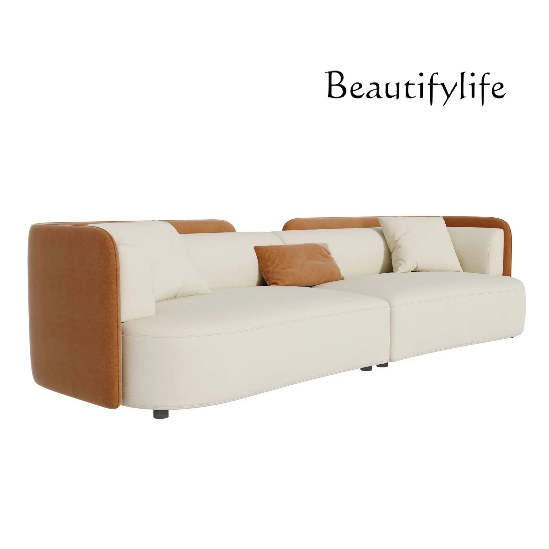 

Leave-in cat scratching fabric sofa technology cloth sofa small apartment Italian living room modern simple sofa