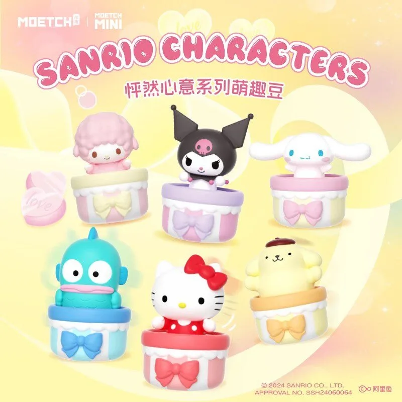 

Sanrio KeroKero Keroppi Figure Daniel Star Cinnamoroll Kuromi HANGYODON Blind Box Children Toy