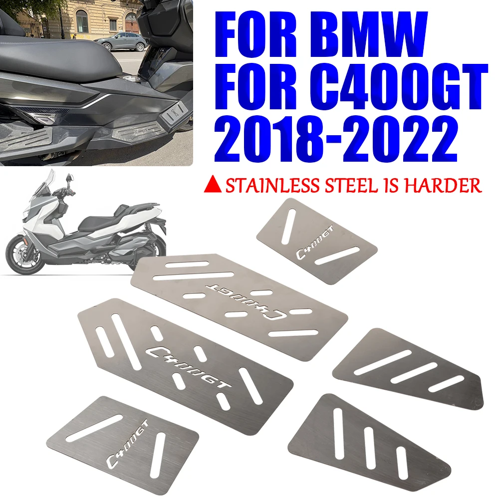 For BMW C400GT C 400 GT C 400GT C400 GT 2018 - 2022 Motorcycle Accessories Footrest Foot Pad Pedal Footboard Plate Step Footpeg